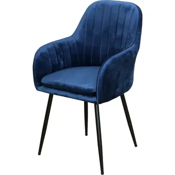 Křeslo Jídelní židle DELTA modrý samet - SLEVA 3% s kodem radost25