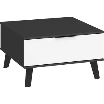 Konferenční stolek Malý konferenční stolek OSMAK, černá/bílý lesk, 5 let záruka + vyzvednutí ZDARMA
