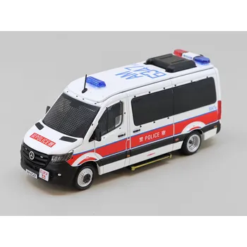 autíčko Mercedes-Benz Sprinter HK Police Car 1:64 - Era Car Mercedes Sprinter Hongkongské Policejní Auto - kovový model auta 1/64