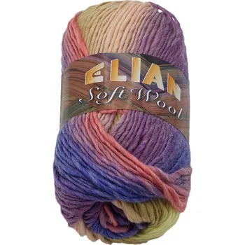 Příze Bellatex Příze SOFT WOOL Fialová,Růžová