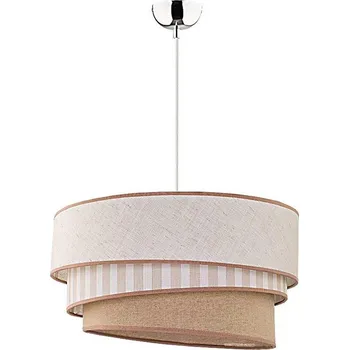 Duolla - Lustr na lanku TRIO 1xE27/40W/230V pr. 45 cm béžová/hnědá