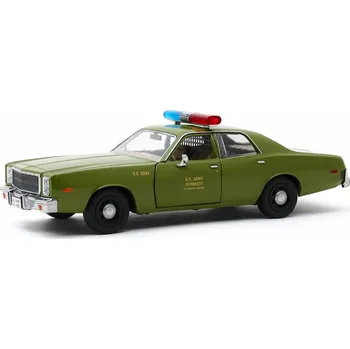autíčko Plymouth Fury Military Police 1977 A-Team 1:24 Plymouth Fury Vojenská Policie 1977 A-Team - kovový model aut 1/24