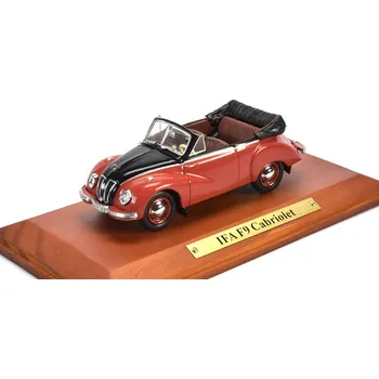 autíčko IFA F9 Cabriolet 1:43 - Atlas časopis s modelem IFA F9 Cabriolet - kovový model auta