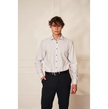 Pánská košile Pánská bavlněná košile Barva: Bílá, Velikost: 463, Střih: REGULAR