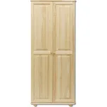 Skříň dvoudveřová ASPERS, masiv borovice, moření: … + vyzvednutí ZDARMA