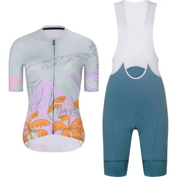 cyklistický dres RIVANELLE Cyklistický krátký dres a krátké kalhoty - SPIRIT - zelená/vícebarevná