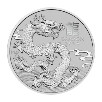 Sběratelství The Perth Mint Lunární série III. Rok draka 1 oz 2024 platinová mince