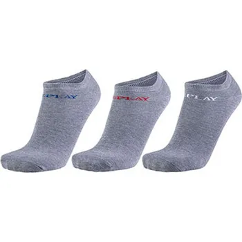 Dámské ponožky Replay Nízké sportovní ponožky - 3 páry C100628 Grey Melange 35/38