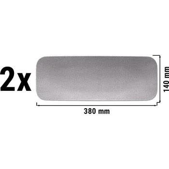 Příslušenství pro digestoř G.Gastro (2 kusy) SELTMANN WEIDEN | Překládací deska - plochá obdélníková - 380 x 140 mm - šedá
