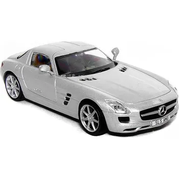 autíčko Mercedes SLS AMG 1:43 - Superauta DeAgostini časopis s modelem #14 Mercedes SLS AMG - kovový model auta z časopisu Superkary - Superauta