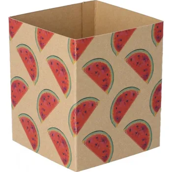 Jednorázové nádobí Reklamní CreaSleeve Kraft 497 papírový kraftový rukáv na zakázku, přírodní