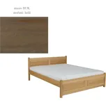 Postel DICHOTOMA 160x200, masiv buk/moření: šedá + vyzvednutí ZDARMA