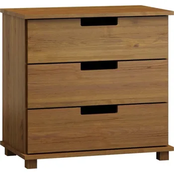 Komoda Komoda TORFIN 2, šířka 100 cm, masiv borovice, moření: dub + vyzvednutí ZDARMA