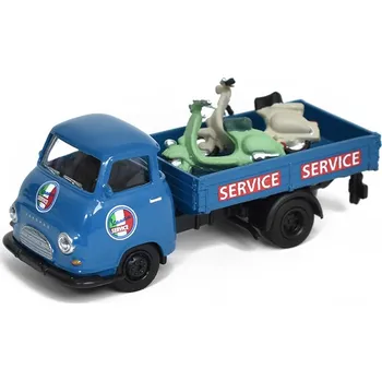 autíčko Hanomag Kurier Vespa Service + dvě motorky Vespa 1951 1:87 - Schuco Hanomag Kurier Vespa Service +dvě motorky Vespa - kovový model auta