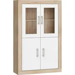 Regál GOUDINI 7, dub sonoma/bílý lesk, 5 let záruka + vyzvednutí ZDARMA