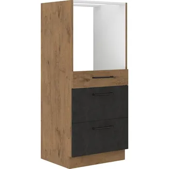 Kuchyňská linka ZEATA, skříňka na vest. troubu 60 DPS-145 3S BB PREMIUM BOX, korpus: dub lancelot, dvířka: matera + vyzvednutí ZDARMA