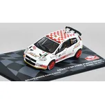 Fiat Abarth Grande Punto S2000 #2 Monte-Carlo 2009 1:43 Atlas časopis s modelem Fiat Punto Abarth Grande S2000 No.2 Rally Monte Carlo 2009 - kovový model auta