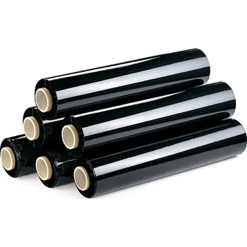 Fólie na fóliovník Surtep Ruční strečová folie 500 × 150 m, 23 mic, černá, 6 ks