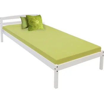 Postel Jednolůžko FAREL 90x200 cm, masiv smrk, bílý lak + vyzvednutí ZDARMA