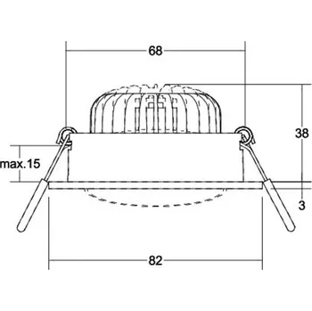 Lampička BRUMBERG BB35 bodovka RC ovladač hranatá bílá 1 x 7 W LED - Doprava zdarma