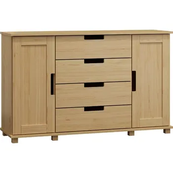 Komoda Komoda TORFIN 4, šířka 120 cm, masiv borovice + vyzvednutí ZDARMA