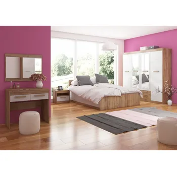 Ložnicová sestava Ložnice GATTON 2, craft zlatý/craft bílý, 5 let záruka +možnost VÝNOSU + vyzvednutí ZDARMA