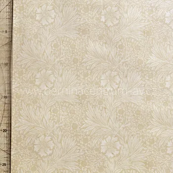 William Morris Kelmscott marigold tan vícebarevná bavlněná látka patchwork