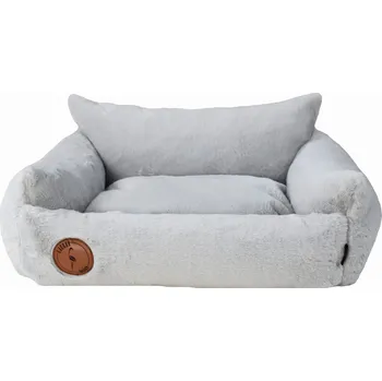 Pelíšek pro psa Lauren Design Pelech Fluffy, šedý Velikost: XS (60x50cm)