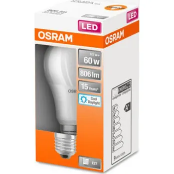 Lampička Žárovka OSRAM LED Classic A E27 8W 6500K matná