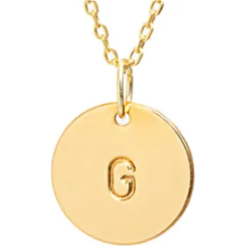 Náhrdelník Pozlacený medailonek AMELIA s ražbou iniciálů