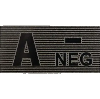 Nášivka DIRECT ACTION Nášivka IR krevní skupina VELCRO A - NEG ČERNO/ZELENÁ