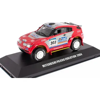 autíčko Mitsubishi Pajero Evolution #203 2004 1:43 - DeAgostini časopis s modelem Mitsubishi Pajero Evo - kovový model