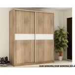 Šatní skříň EUDUNDA 3 B, dub sonoma/dub sonoma/bílá, 5 let záruka +možnost VÝNOSU + vyzvednutí ZDARMA