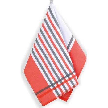 Utěrka Bellatex Kuchyňská utěrka 1 ks Červená,Šedá,Bílá