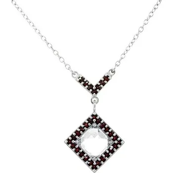 Náhrdelník Granát Turnov Český granát náhrdelník kostka