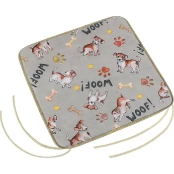 Podsedák Bellatex Sedák EMA hladký Šedá,Béžová