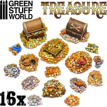 Plastikový model Resin Treasure Pieces – resinové poklady (16 ks)