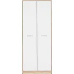 MARIONET skříň dvoudvéřová, dub sonoma/bílá, 5 let záruka + vyzvednutí ZDARMA