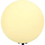 SLV Svítidlo ROTOBALL FLOOR 40 24W E27 lampa stojací Ø 50cm IP44 bílá 227221