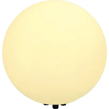 Venkovní osvětlení SLV Svítidlo ROTOBALL FLOOR 40 24W E27 lampa stojací Ø 50cm IP44 bílá 227221