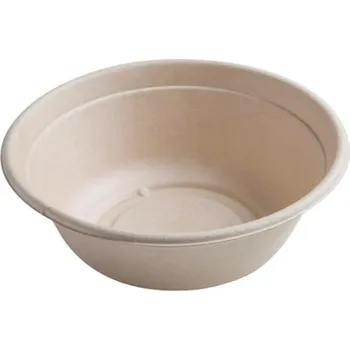 Jednorázové nádobí Sabert Miska na salát z cukrové třtiny 1500ml Ø210mm 75ks