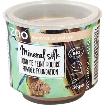 Make-up Zao Teint FoundationRefill Mineral Silk Powder Foundation 501 Clear Beige 15 g (29 067,00 Kč / 1 kg)