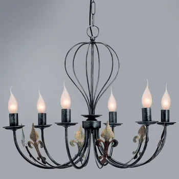 Lampička Lustr CASTELLO Design by Kögl stříbro starožitné, zlatě patinované 6 x 40 W - Doprava zdarma