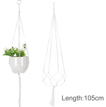 Květináč Ručně vytvořený macrame květináč - 8