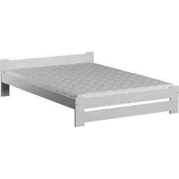 Postel Postel RAFANUS 120x200 cm s roštem, masiv borovice/moření bílá + vyzvednutí ZDARMA