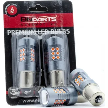 Autožárovka P21W LED žárovky (24 x SMD 3030) červená CANBUS