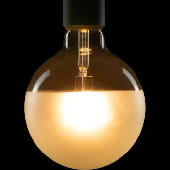 Lampička SEGULA Vintage LED globe G125 Half Moon E27 6,5W čirá, matná satinovaná - Doprava zdarma