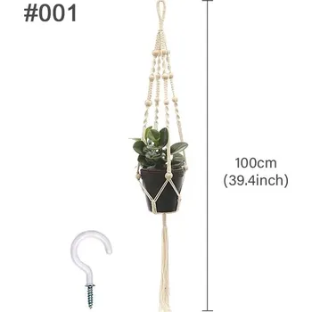 Květináč Ručně vytvořený macrame květináč - 1