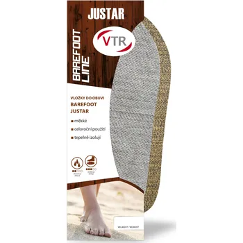 Vložka do bot VTR Vložky do bot Justar BAREFOOT - zastřihávací Velikost EU: 38-39