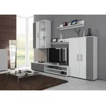 Obývací stěna MANGONA, craft bílý/grafit, 5 let záruka + vyzvednutí ZDARMA